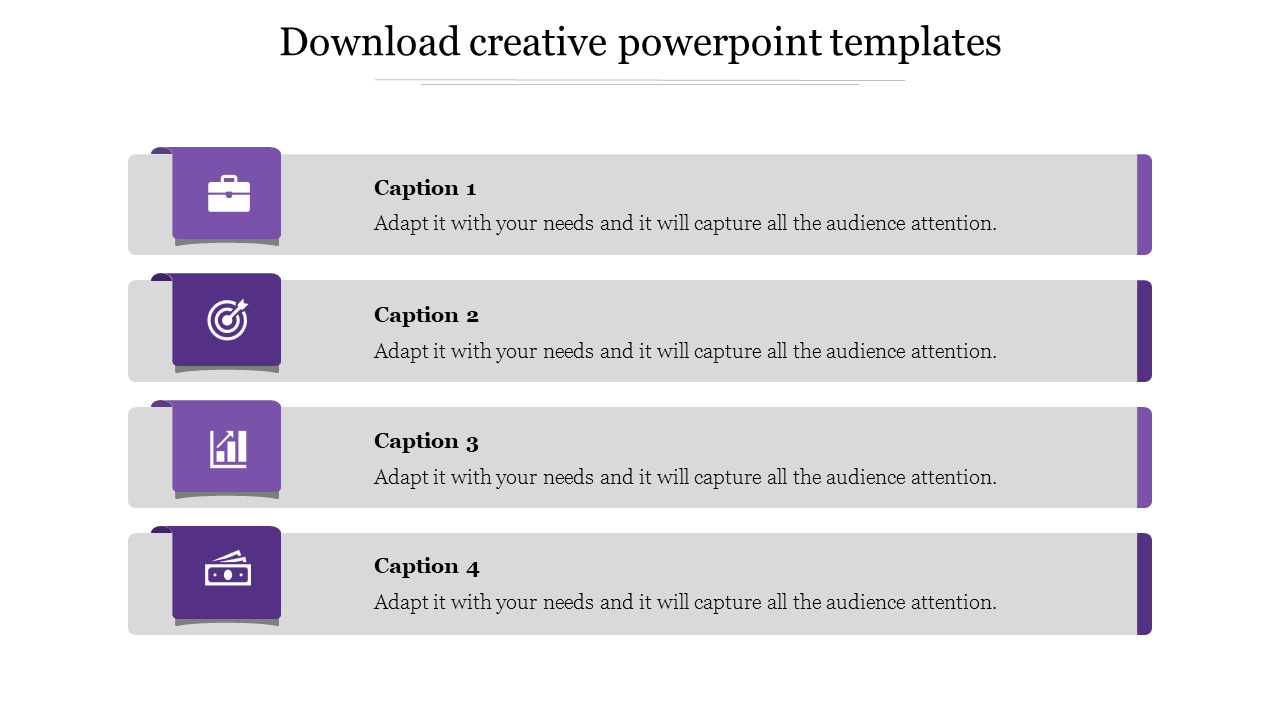 download creative powerpoint templates free-Purple